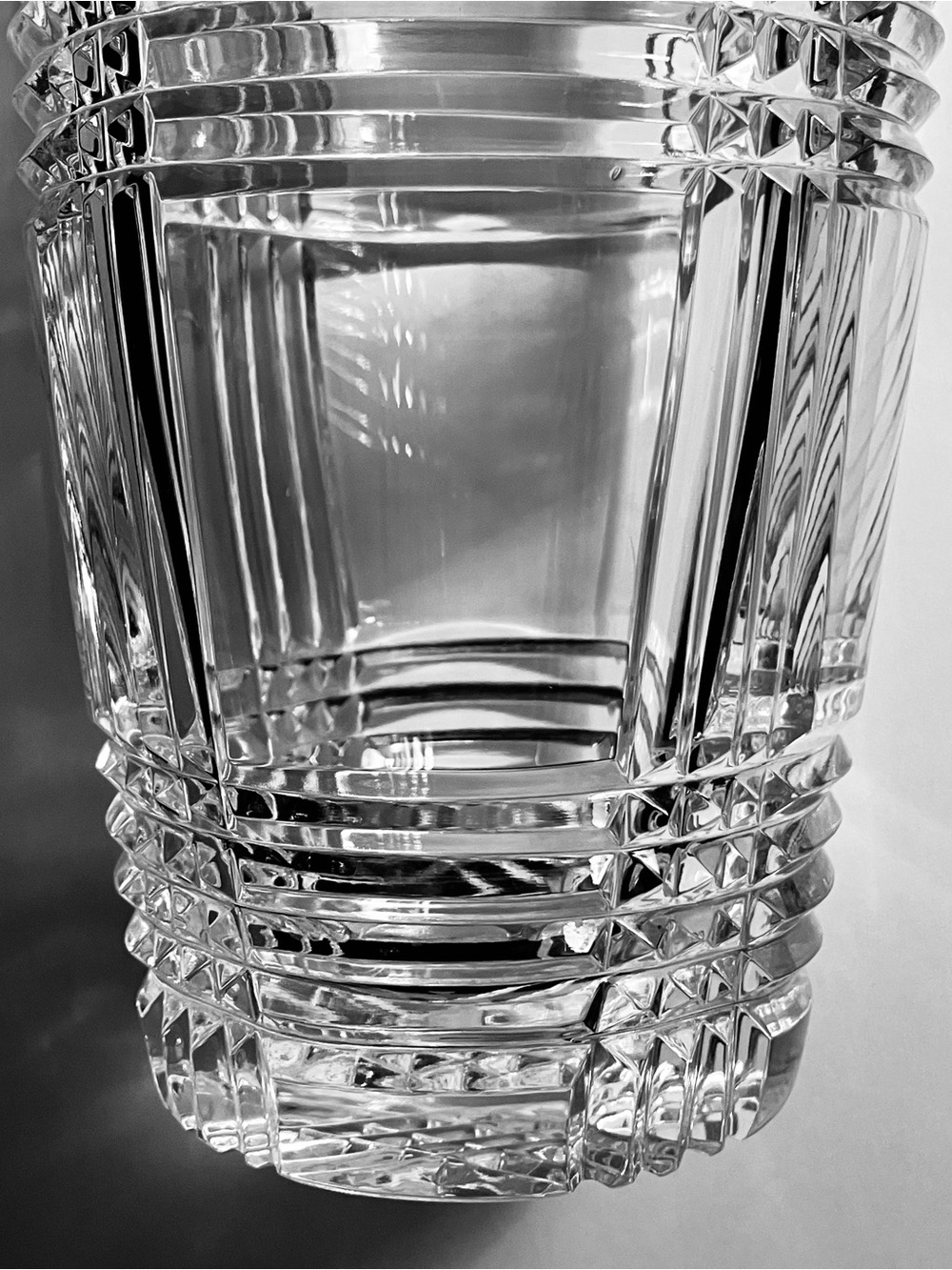 RALPH LAUREN Glen Plaid CRYSTAL VASE / 9 Inches / SLIGHT WEAR / Very Rare - Picture 7 of 12